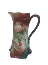 Rare Haviland Limoges Pitcher Hand Painted Full Color Chocolate France picture
