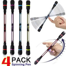 4pcs Spinning Pens Finger Rotating Trick Pens Stress Relief Writing Toys - NEW picture
