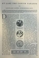 1912 Finding the Cancer Parasite Curing Cancer picture
