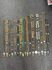 CLGIFT 12pcs mix lot rosary necklace Religious catholic Crucifix cross wholesale picture