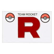Pokémon "Team Rocket" Generations 1&2 Villain Team Metal Collectible Pin / Badge picture