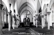 Real Photo Postcard Interior of Sacred Heart Church in Pocahontas, Iowa picture