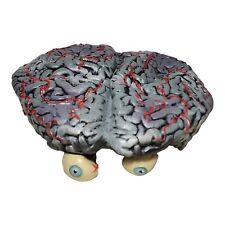 Disguise Inc Rubber Gory Brain with Eyeballs Mask Helmet Cap Halloween Costume   picture