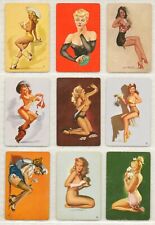 9 Vintage Strip Poker Playing Cards  Vargas MacPherson Ballantyne & More Sexy  picture