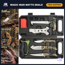 8-Piece Field Dressing Kit for Hunting - Deer Knife Set, Game Processing Tools picture