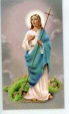 St. Martha- Novena - Relic Laminated Holy Card - Blessed by Pope Francis  picture