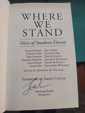 Jimmy Carter Signed Where We Stand Advanced Review Copy Book POTUS RARE Auto picture