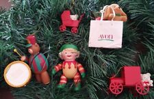 Lot Of 5 Vintage Avon Christmas Ornaments picture