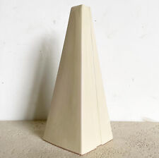 Postmodern Cream Pyramid Vase by Haeger picture