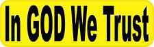 10inx3in In God We Trust Bumper Magnet Car Vinyl Sign Magnets Signs Decal Decals picture