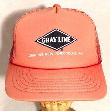 Vintage Gray Line Grayline New York Tours Bus Trucker Cap Hat Youngan picture