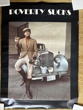 1982 Poverty Sucks Vintage Poster Marion Chamblee Ross Eduardo Latour 20x28 picture