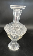 Lalique Martine Perfume Bottle Roses Surrounding Tall 5.75