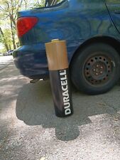 Energizer Duracell Store Display Sign Plastic Large Faux AA Battery Advertising picture