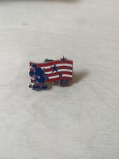 Disney All-American Mickey Mouse Red White Blue Mickey Flag Pin picture
