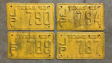 lot four 1953 Texas license plates Ford Chevy Dodge vintage car 1574 picture