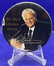 Reverend Billy Graham 1918-2018 Souvenir Tribute Pinback Badge picture