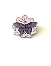 Lupus Warrior Enamel Pin Purple Butterfly Awareness Badge | Autoimmune picture