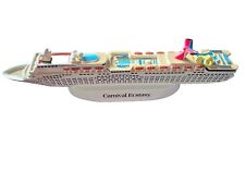 Carnival Ecstasy Ship Model In Resin New In Box. 10