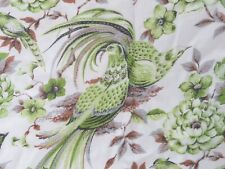 Vintage Maraham Song Bird by Paul Smith Large Cotton Drapes Barkcloth Style picture