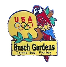 USA 1996 OLYMPICS PIN Vintage ATLANTA Parrot Tampa Bay FLORIDA Enamel NEW picture