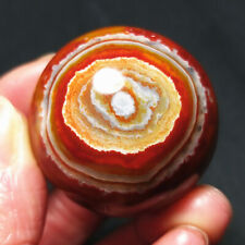 TOP 68.3G 36MM Natural Polished Banded Agate Crystal Sphere Ball Healing A1195 picture