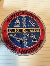 SUFFOLK COUNTY POLICE CRIME LABORATORY DNA GUN FORENSIC LAB SCENE PATCH NEW YORK picture