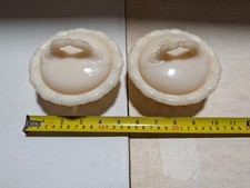Aladdin Alacite Powder Bowl Set of 2 + Lids - Glows, UV Reactive, Uranium picture