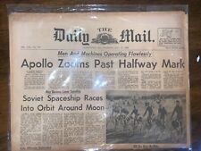 Daily Mail 1969, July 17 Newspaper Apollo Space Mission picture