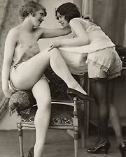 1920s Playful Flappers in Lingerie 8x10 Borderless Photo picture