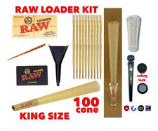 RAW Classic King Size Cones(100 pk)+raw cone loader+GLASS TIP +PHILADELPHIA TU picture