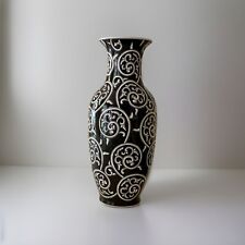 15.5 in X 6in Large Black and White Vase picture
