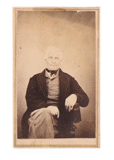 Victorian Era Carte de Visite of an Elderly Man by L. S. Squares #158 picture