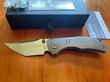 Null Knives Grace: Stonewashed Ti Handle/M390 Blade. Bronze Hardware. #007 picture