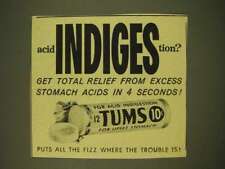 1958 Tums tablets Ad - acid indigestion? picture