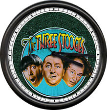 Three Stooges TV Television Retro Vintage Show Sign Wall Clock picture