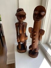 Pair Of Large Carved African Fertility Statues picture