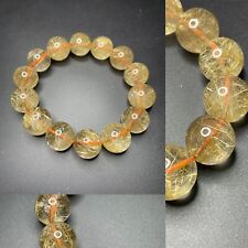 16mm ( 85.5g )Natural Golden Hair Rutilated Crystal Quartz Bangle Bracelet AAA picture