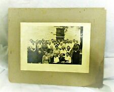 Antique Early 20th Century Cabinet Photo Women's Ladies' Sunday School Class #2 picture