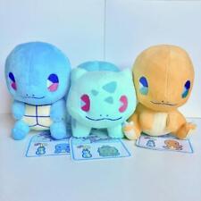 Pokemon Plush Saiko Soda Refresh Bulbasaur & Charmander & Squirtle 3 Types set F picture