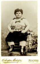 INCREDIBLE MOSCOW FAT BOY Super RARE RUSSIAN FREAK PHOTO Sideshow Circus Obesity picture