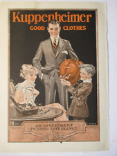 j.c. leyendecker 1922 Kuppenheimer ad the literary digest norman rockwell cover picture