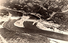 RPPC Bonneville Dam Columbia River Gorge East of Portland, OR VTG Postcard EKC picture