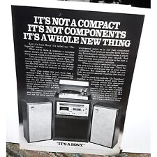 1978 Sony Stereo System Ad Vintage Print Ad 70s Original picture