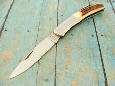 VINTAGE KERSHAW OREGON USA 4175 STAG LOCKBACK FOLDING HUNTER POCKET KNIFE KNIVES picture