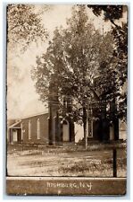 c1910's Baptist Church Tree Front Richburg New York NY RPPC Photo Postcard picture