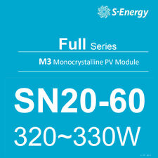 30 Pcs  Solar Panel S-Energy 320W, 60 Cells M3 Mono SN20-60MAE/MBE/MCE-320 picture