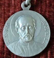 St. Isaac Jogues Sterling Vintage & New Holy Medal Germany Catholic Jesuit picture
