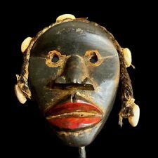 African hand carved Home Décor Dan Tribe Mask cowrie shells Home Décor-9710 picture