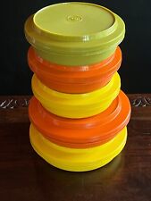 Set Of 5 Vintage Tupperware Seal N Serve Bowls 1206 & 1336 w Lids picture